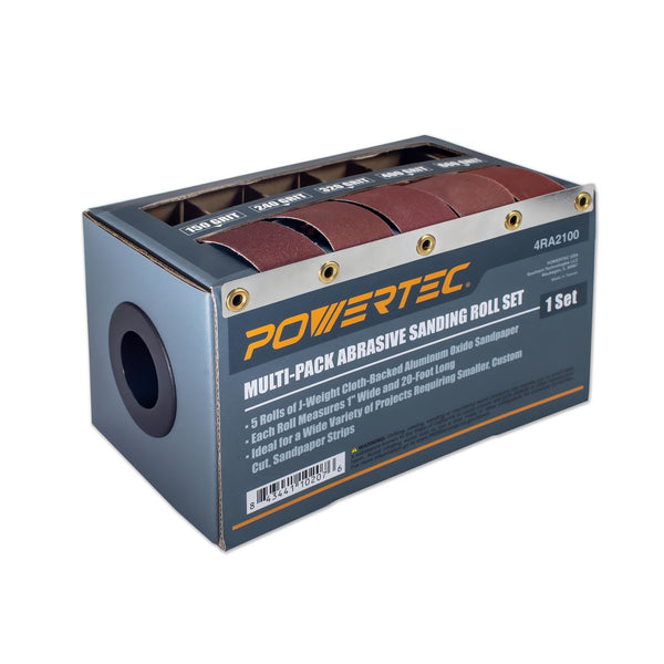 美國 POWERTEC 4RA2100 砂紙捲 盒裝5入砂紙 抽取式砂紙 打磨/研磨 砂帶 木工 木作 研磨 拋光 抽取式砂紙