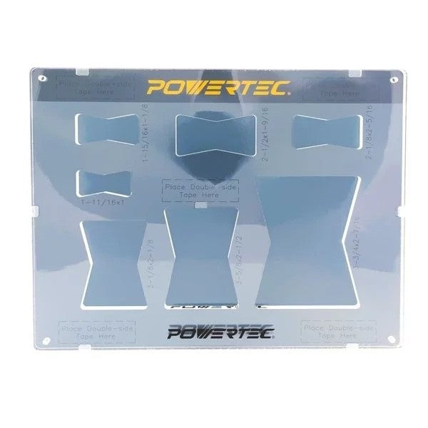 美國 POWERTEC 71356 蝴蝶榫 壓克力模板 (7合一) 美國 POWERTEC