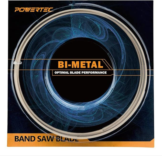 POWERTEC 13250 雙金屬帶鋸條 1840mm(72-1/2 英吋) 10吋帶鋸機BS10KA專用