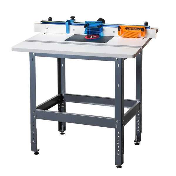 美國 POWERTEC 專業路達桌 組合 尺寸61 x 81cm 桌腳高度77.5-87.5cm 可調整