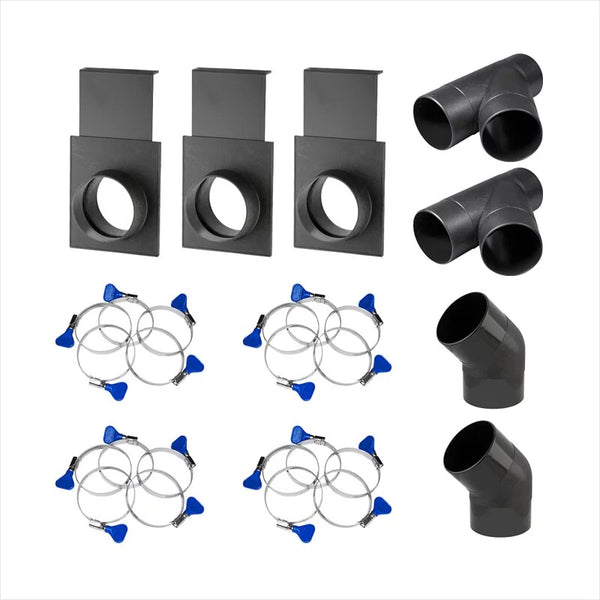 美國POWERTEC 70200 2.5吋 集塵轉接套組