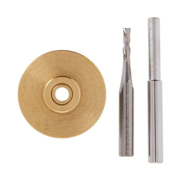 71333 1/8銑刀帶 1/4" 柄 實心黃銅蝴蝶榫套件