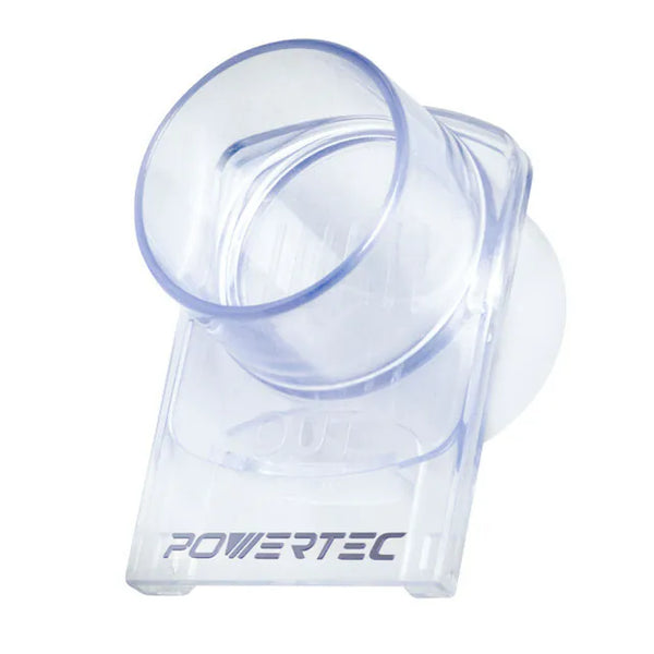 美國Powertec 70372 2.5吋 進階導流透明吸風閘 木工集塵專用