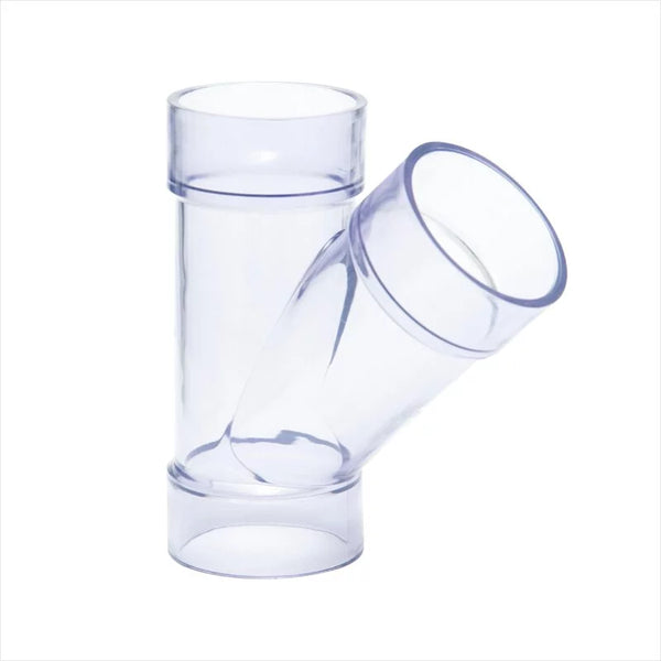美國 POWERTEC 70303 2-1/2"Y型透明PVC轉接管自帶轉接口