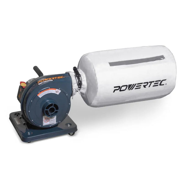 POWERTEC DC5372 木工集塵機 移動式 1HP集塵設備 內附集塵袋一組