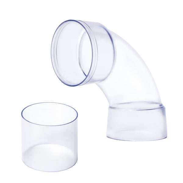 美國 POWERTEC 70309 4吋透明90度轉接管